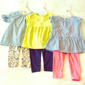 3 Carter’s sets- 12 month girls